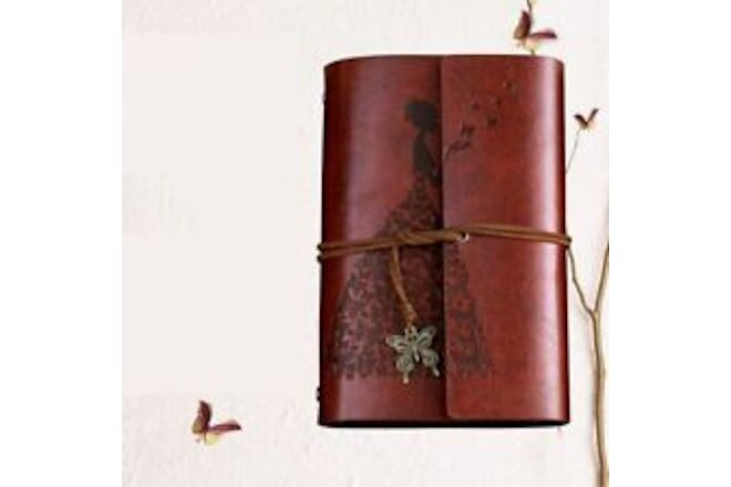 Holiday Vintage Leather Photo Album DIY Albums Diary Journal Notebook