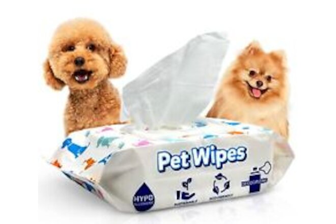 100 Gentle Puppy Wipes for Butt and Paws - Hypoallergenic, Easy to Use for Do...