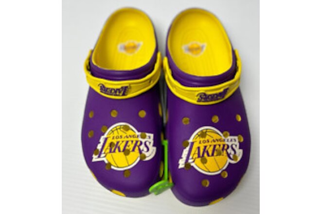 Crocs x NBA Los Angeles Lakers Classic Clogs Unisex Size M10 / W12 Purple Yellow