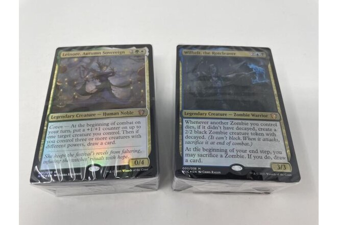 MTG Midnight Hunt Lot of 2 Commander Decks Coven Counters & Undead Unleashed