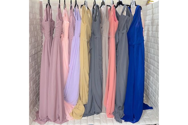 Wholesale Lot of 11p Women's Prom Bridesmaid dresses Formal Party Wedding dress
