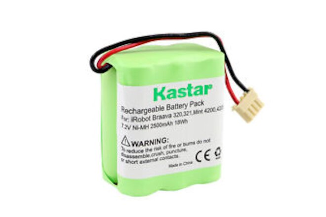 Kastar Ni-MH Battery 7.2V 2500mAh for iRobot Automatic Floor Cleaner Plus 5000