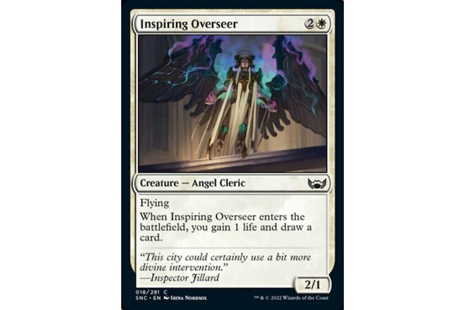 INSPIRING OVERSEER x4 mtg NM-M Streets of New Capenna Common 4 Cards