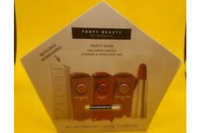 Fenty Beauty Fenty Icon Refillable Lipstick Line Sample Pack 3 Shades