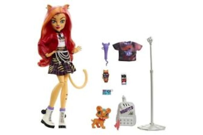 Monster High HHK57 Toralei Fashion Doll with Accessories & Pet Sabertooth 🆕