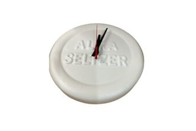 Alka Seltzer Tablet Clock New In Box VINTAGE -1990'S-RARE !-