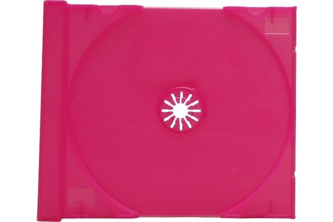 (10) CDIR80FHP Frosted Hot Pink Standard CD Trays Replacement Inserts Colored