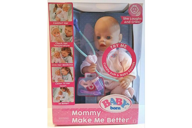 Baby Born - Mommy Make Me Better - Interactive Baby Doll - Blue Eyes