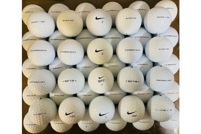 More Nike Assorted White Golf Balls-Lot of 50 - 4A High Grade (Pix-Actual Balls)