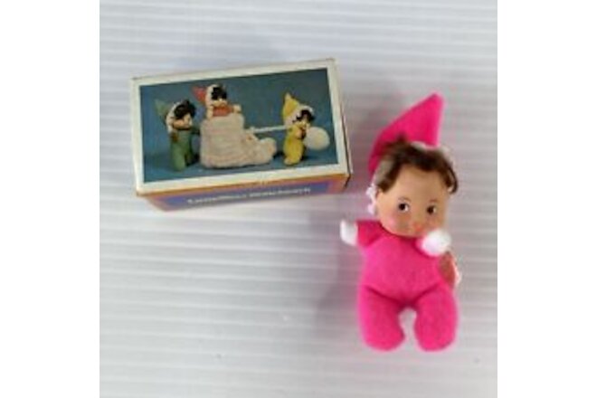 Vintage Little Miss Matchpack Doll - Pink Original Matchbox  Hong Kong Fun World