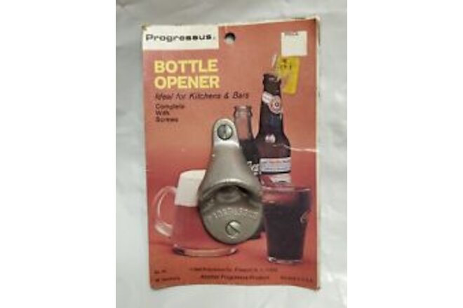 Vintage 1969 Wall Mount Bottle Opener. New Old Stock.  Made in West Germany.