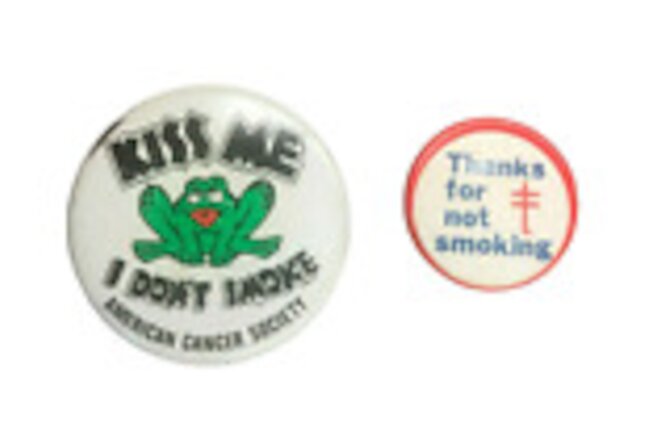 Vintage Pin Button Badge Pinback Drug Free Cancer Straight Edge Collectible 2