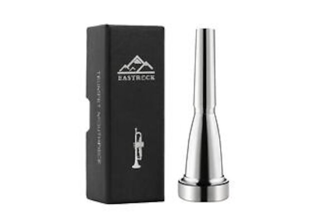 Trumpet Mouthpiece 3C Silver Plated Bullet Shape Vaccum Package