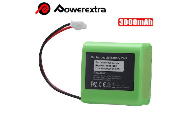 7.2V Replacement Battery for iRobot Mint 4200 4205 Braava320 321 Vacuum Cleaner