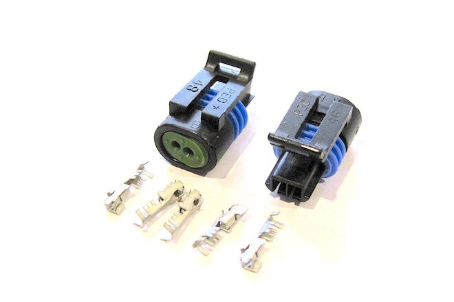 Metri-Pack 150.2 Series Connector Set 2 Way Female with Terminals  2 Pack