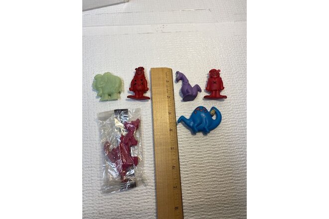 Vintage 1987 Fred Flintstone, Barney Rubble & Dino Collectible Erasers lot 3