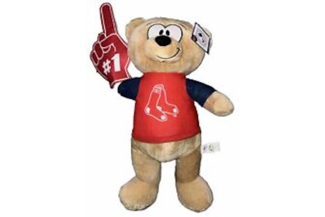 MLB Boston Red Sox #1 Foam Finger Good Stuff Bear Stuffed Animal Plush Mascot