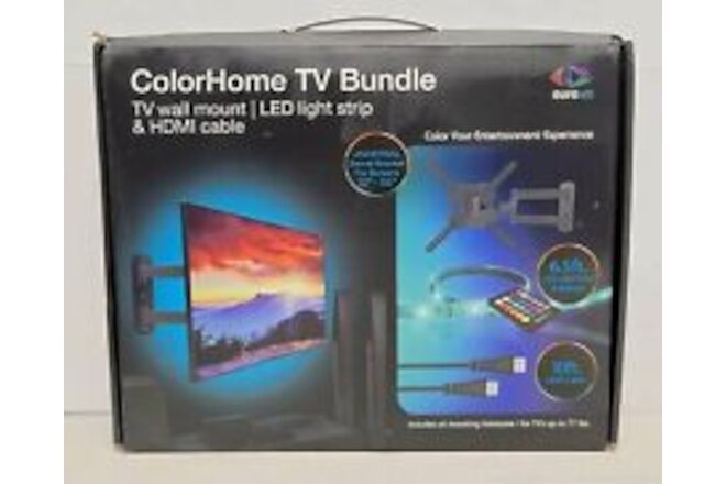 Aura LED Color Home TV Mount LED Light Strip HDMI Cable 8307HD Screens 32" - 55"