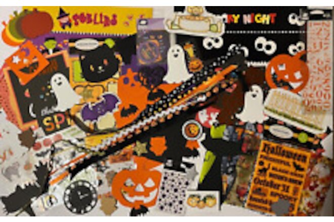 Halloween Ephemera Junk Journal Scrapbook Paper Collage Scrapbooking Supplies