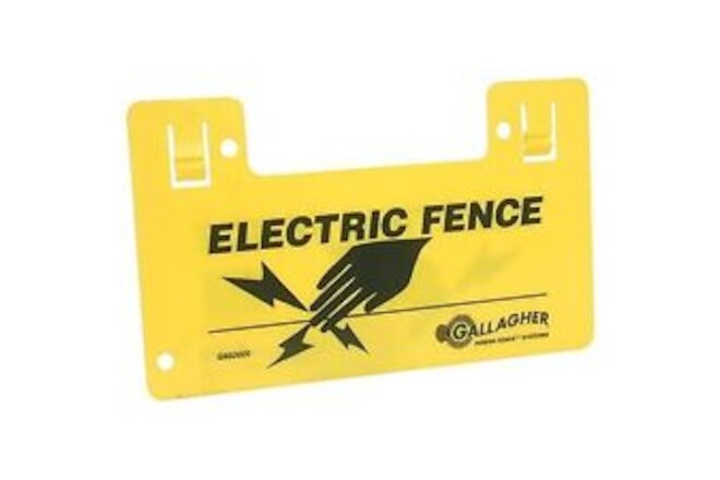 Electric Fence Warning Sign, Clip-On G602404