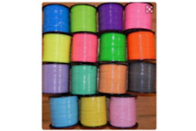 15 NEON & PASTEL Colors ~ 2 YDs Each ~ 30 YDs Plastic Lace ~ DIY BIRD TOYS