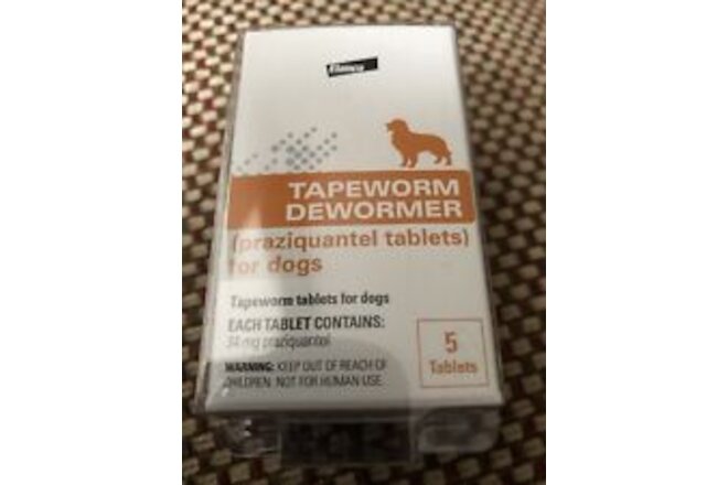 Elanco Tapeworm Dewormer for Dogs 5 Tablets ( Good Date May 2026