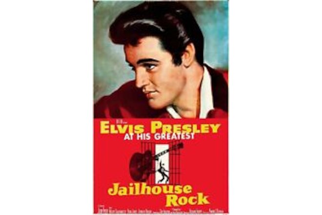 1957 Jailhouse Rock Movie Poster 11X17 Elvis Presley Vince Everett Peggy 🎙⭐👑🍿