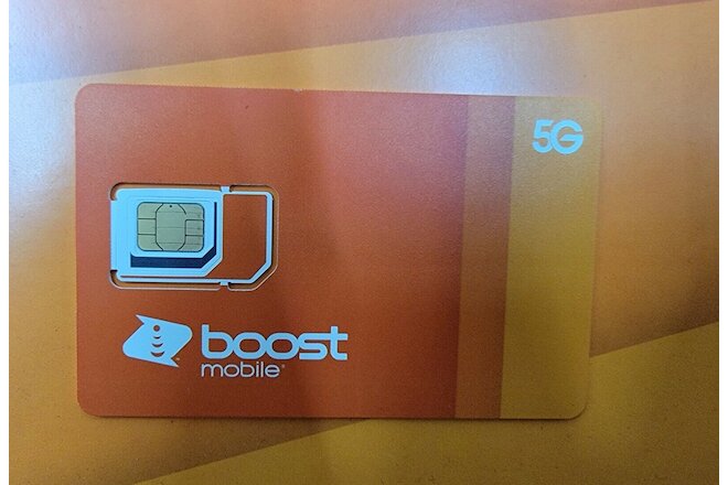 NEW Boost Mobile 5G Sim Cards- Expanded Network For iPhone & Android LOT OF 20