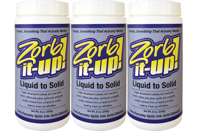 LOT of 3 - Urine Off Zorb-It-Up! Super Absorbent Powder, 226 g 8 oz