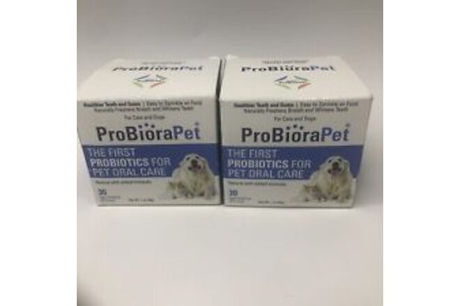 Lot of 2 probiora pet Probiotics for  Dogs Pro Biora Pet 60 day use by 5/9/2022