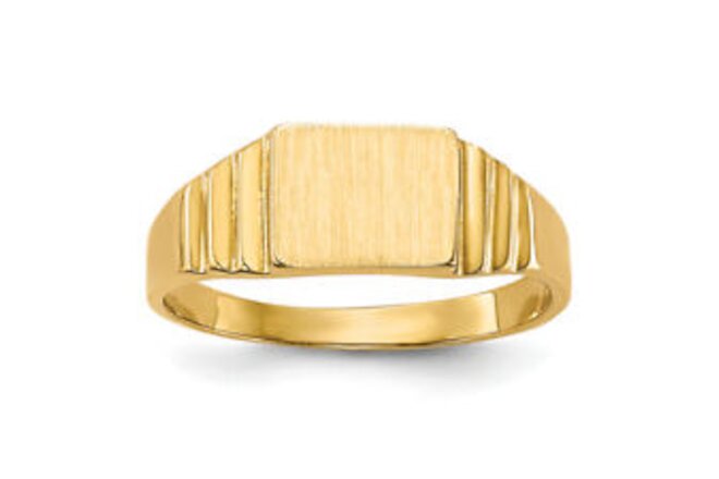 10K Yellow Gold Rectangular Signet Ring