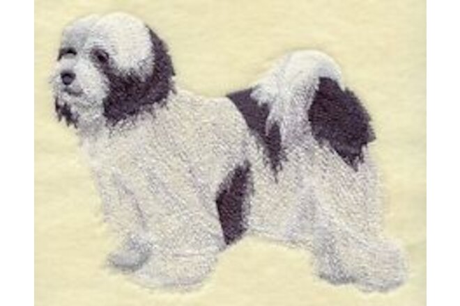 Embroidered Long-Sleeved T-Shirt - Tibetan Terrier C9655 Sizes S - XXL