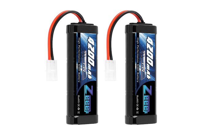 2PCS ZEEE 7.2V 4200mAh NiMH Battery Tamiya Plug for RC HPI Kyosho Tamiya Hobby