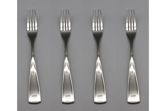 Oneida Stainless Curva Dinner Forks - Set of Four New