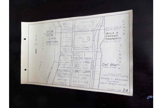 Palm Beach Atlas Sheets 24 and 24-A between Mar-a-Lago and Worth Avenue