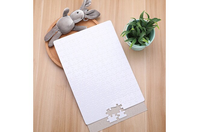 10Pcs White Blank Sublimation Jigsaw Puzzle Rectangle Pearly Puzzle Heat Press