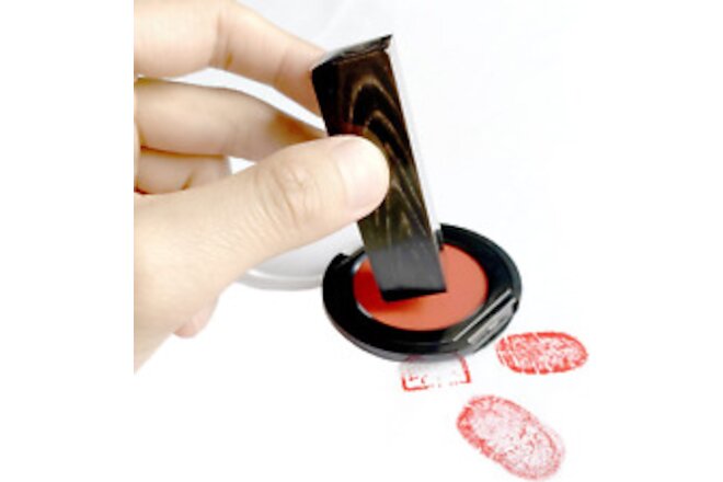 Myboree Quick Drying Ink Thumbprint Pad Fingerprint Pad for Identification Red