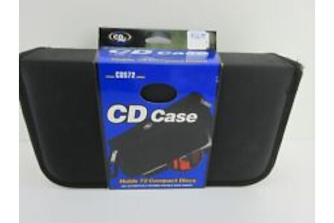 CD Zipper Wallet Carrying Case - Holds 72 CDs - NEW