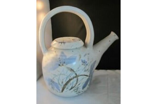 Stonewear Pottery Lidded Teapot Signed Cindy Angliss Hickory Flat GA