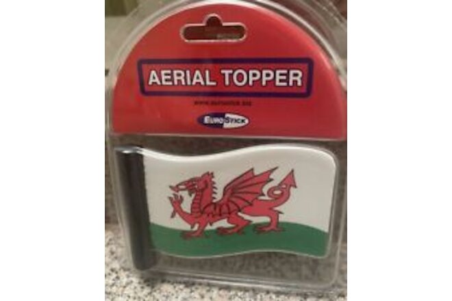 Wales Ariel Topper Flag Antenna Souvenir Brand New In Package