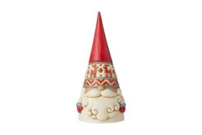 Jim Shore Heartwood Creek Nordic Noel Reindeer Hat Gnome Wonders at Work Figu...