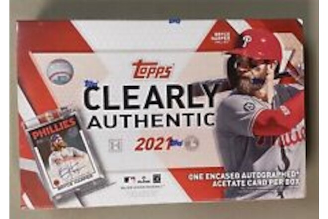 2021 Topps Clearly Authentic Baseball Hobby Box Sealed