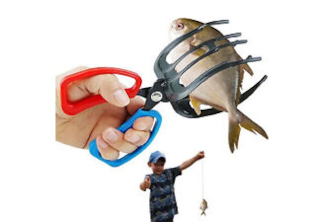 Fishing Plier Gripper Metal Fish Control Clamp Claw Tong Grip Tackle Tool w