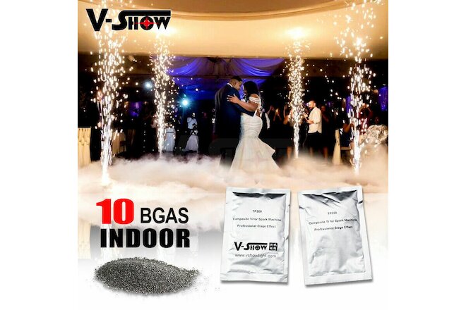 V-Show 10bags Indoor Ti Powder Titanium Metal Powder For Cold Spark Fountain