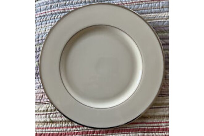 Two Lenox Bone China MONTCLAIR Platinum Dinner Plates MINT! FREE SHIPPING!
