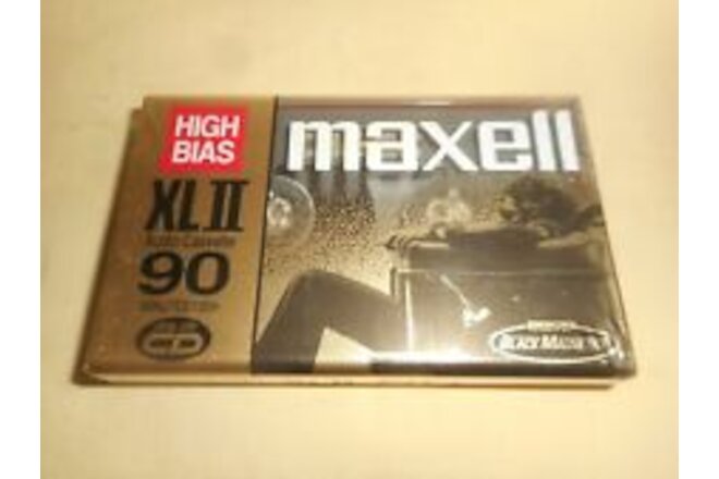 Maxell XL II 90 Minute Blank Audio Cassette Tape High Bias New Sealed