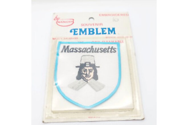 Massachusetts Patch Nanco Embroidered Souvenir Emblem Vintage