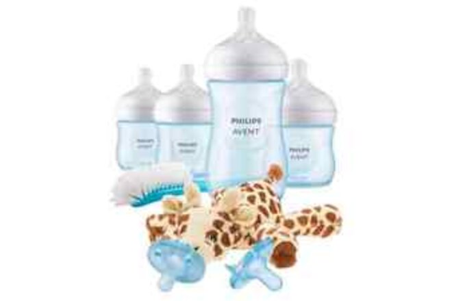 Natural Baby Bottle with Natural Response Nipple - Baby Gift blue