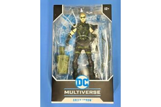 DC Multiverse McFarlane Green Arrow Injustice 2 Vinyl Figure HTF Free Shipping
