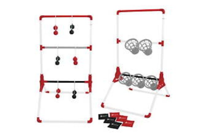 2 in 1 Tailgate Ladder Toss and Bucket Toss Game